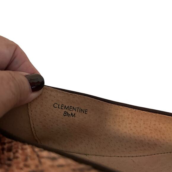 Tahari Women’s Clementine Snake Print Flats Loafers Shoes Size 8 1/2M - Picture 10 of 13